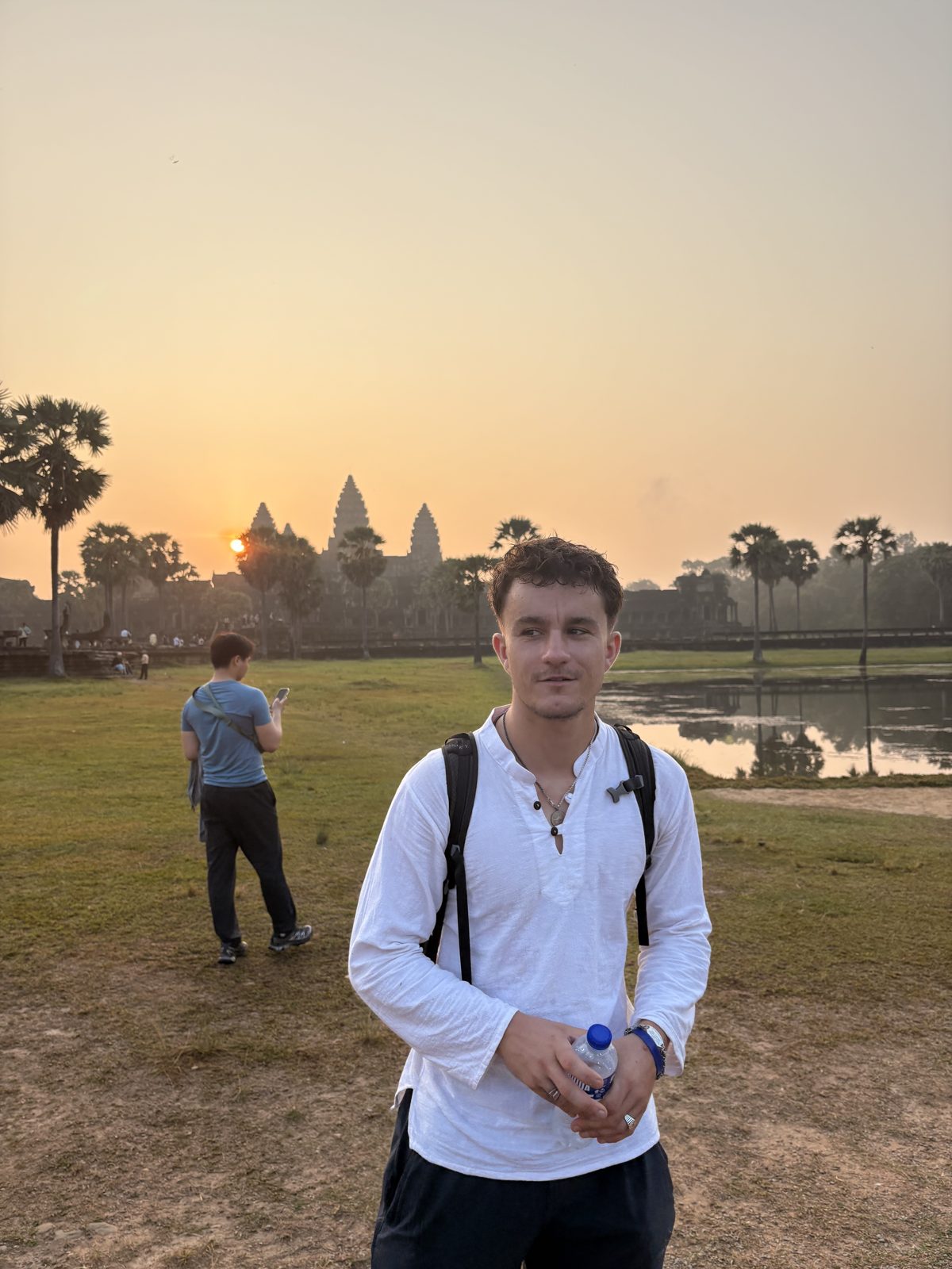 Ollie at Angkor Wat in Cambodia
